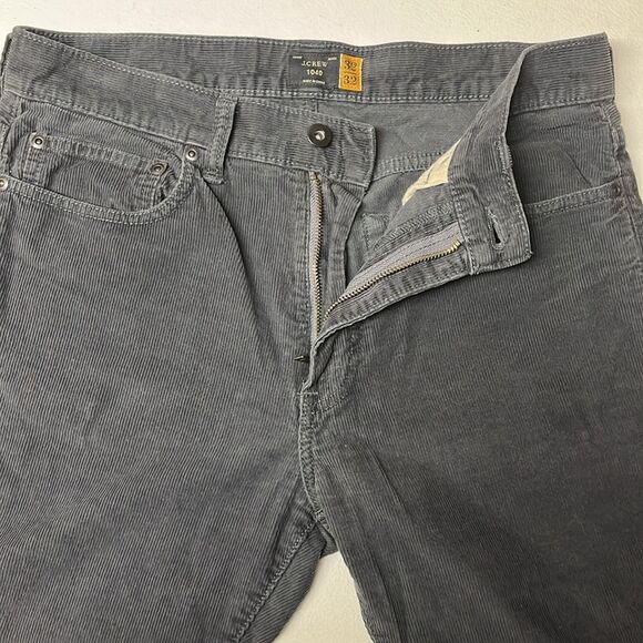 J. Crew 1040 Corduroy Pants Mens 32x32 Dark Blue Gray - Picture 6 of 9